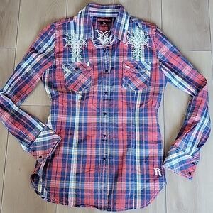 Rock&Roll Cowgirl Button-down Shirt M